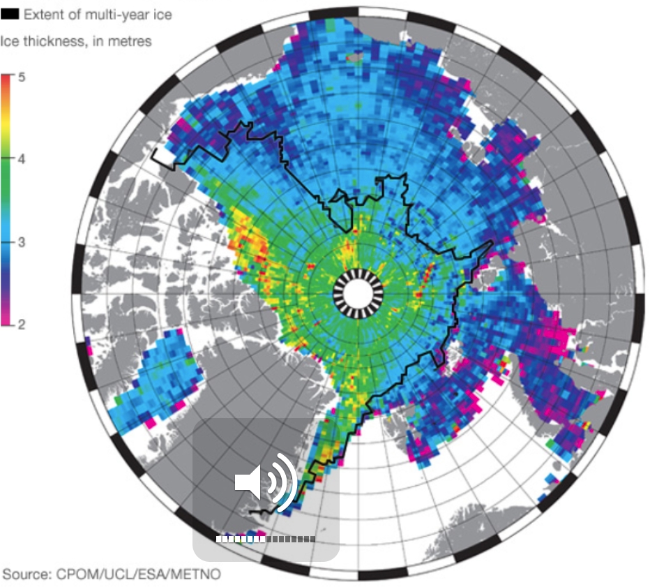 Validation of the simulated sea ice thickness against Cryosat observations